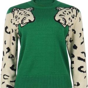 Leopard Sleeve Sweater